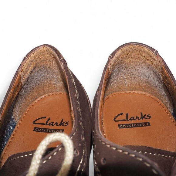 Clarks Collection Delsin Wingtip Brogue Oxfords Brown 26105827 Men's 8M - Picture 11 of 11